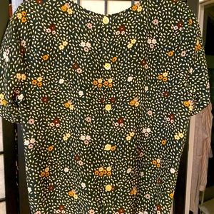 Silky Madewell tie waist blouse